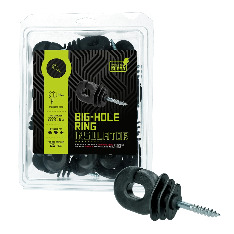 Izolator cu inel și deschidere mare, 25 bucăți – ZoneGuard Big-Hole - imagine 2