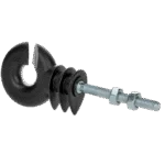 Izolator inelar cu piuliță pentru stâlpi metalici, 25 de bucăți – ZoneGuard