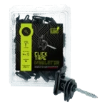 Izolator pentru bandă cu sistem de prindere prin clic, pentru bandă de până la 40 mm, 25 de bucăți – ZoneGuard Click - imagine 2