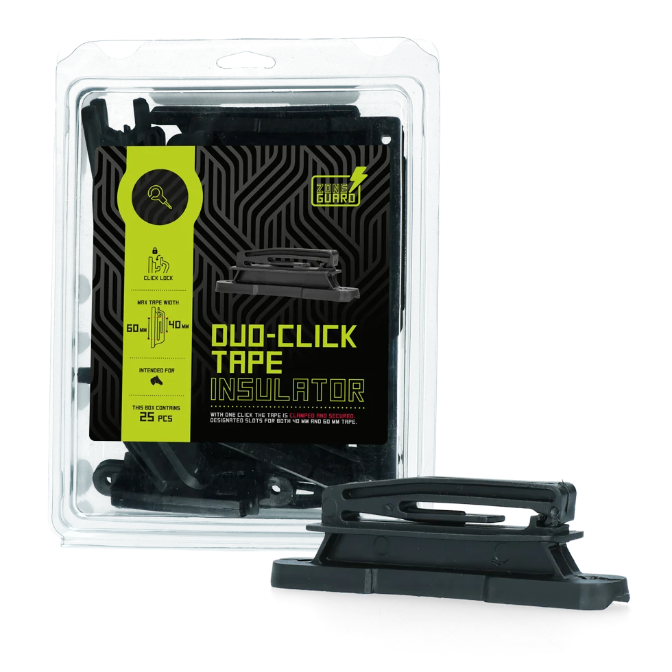 Izolator pentru bandă de până la 60 mm, 25 bucăți – ZoneGuard Duo-Click - imagine 2