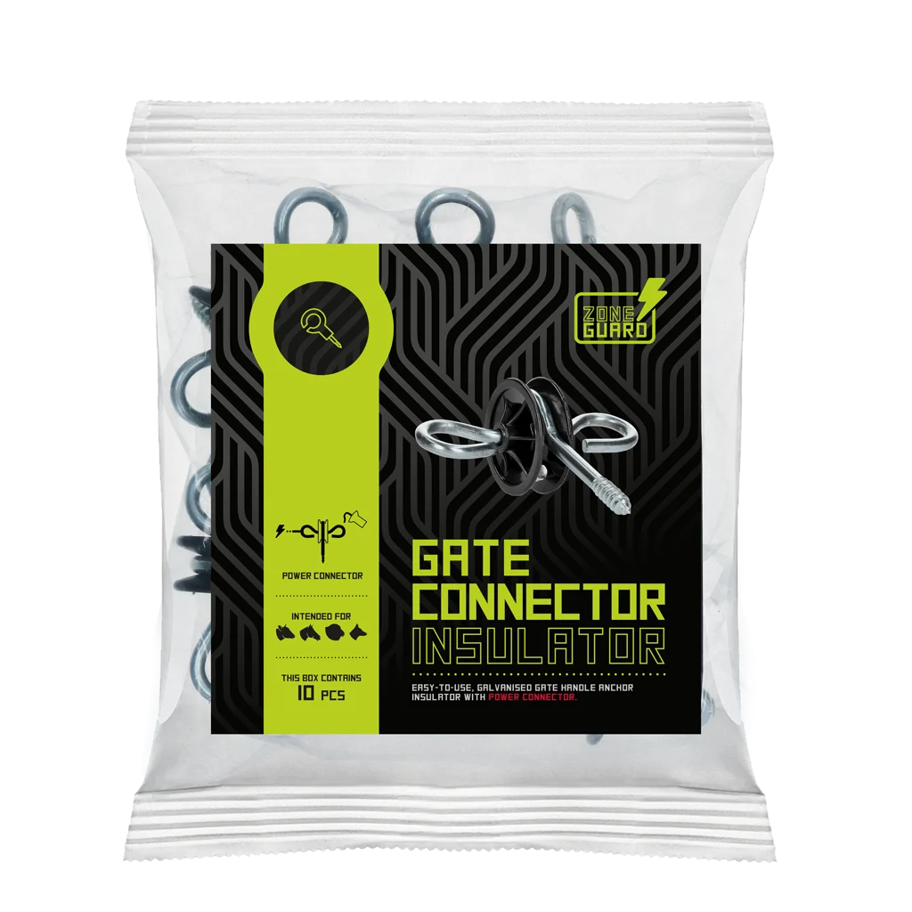 Suport pentru mâner de poartă cu izolator, 10 bucăți – ZoneGuard - imagine 2