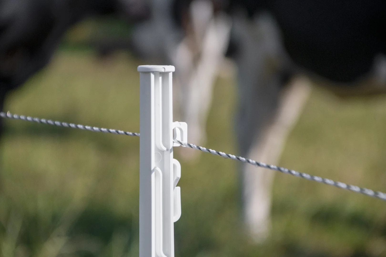 Țăruș din plastic, 105 cm, alb – ZoneGuard - imagine 3