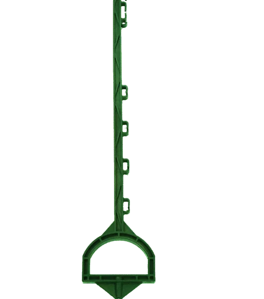 Stâlp de intrare cu suport pentru picior, 115 cm, verde – ZoneGuard