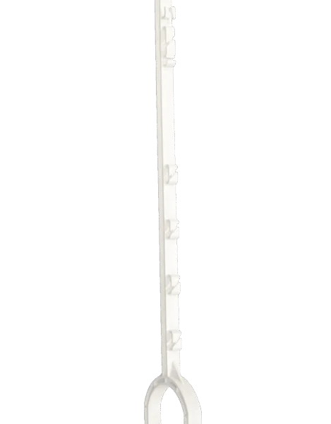 Țăruș cu treaptă și suport pentru picior, 115 cm, alb – ZoneGuard