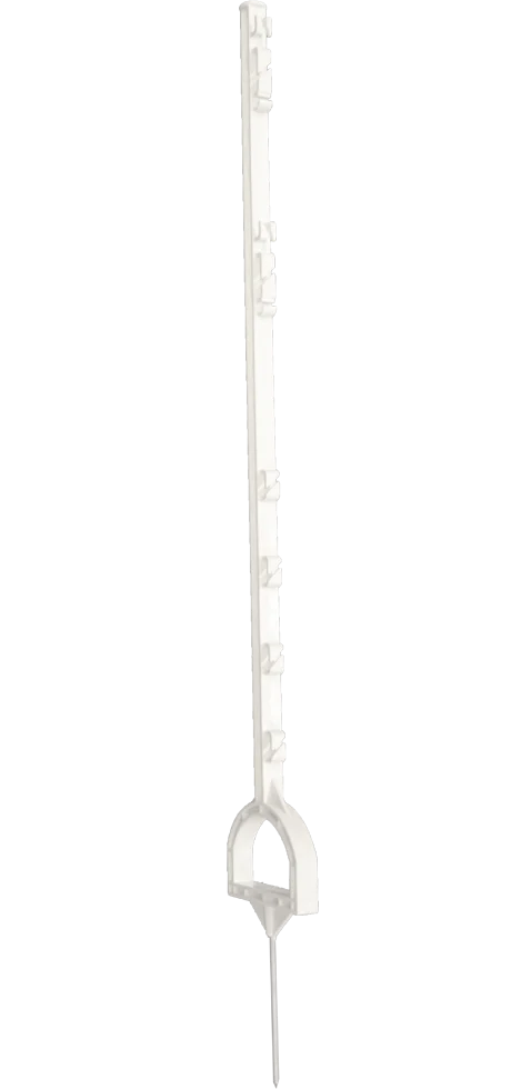ZONE0623.png Țăruș cu treaptă și suport pentru picior, 115 cm, alb – ZoneGuard - imagine 1