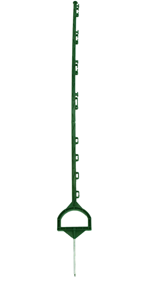 ZONE0628.png Stâlp de gard electric cu treaptă de călcare, 155 cm, verde – ZoneGuard - imagine 1
