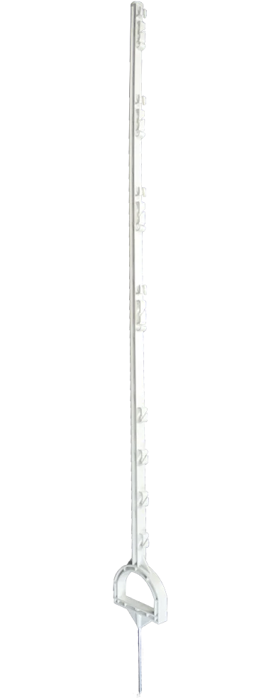 Stâlp cu treaptă și suport pentru picior, 155 cm, alb – ZoneGuard