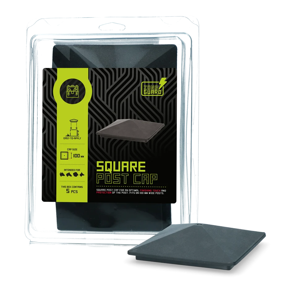 Capac pătrat pentru stâlp, 100 mm – ZoneGuard - imagine 1