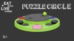 Puzzle pentru câini pentru boabe și recompense, cu piciorușe antiderapante – Eat Slow Live Longer Puzzle Circle - imagine 2