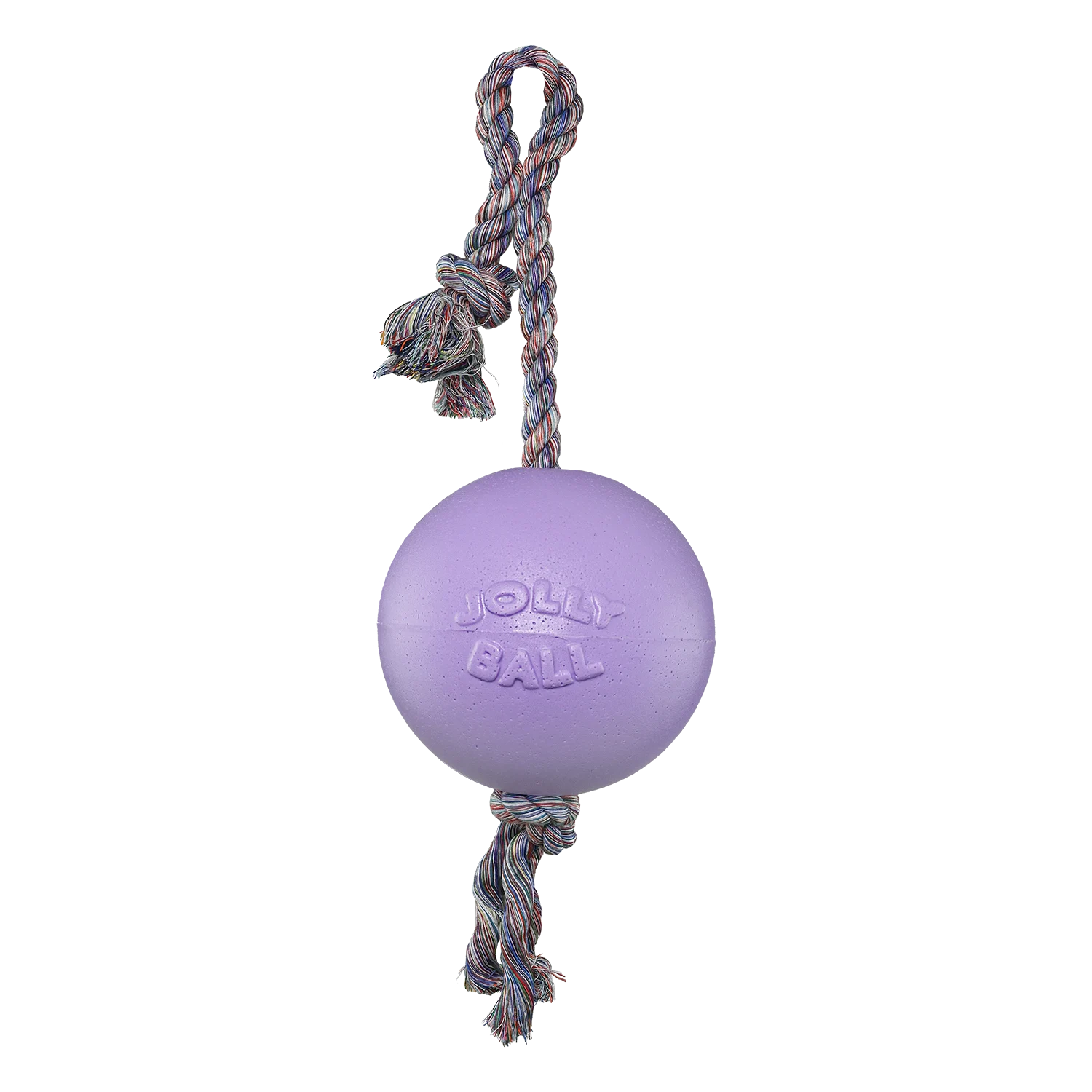 Minge plutitoare pentru câini cu frânghie, mov deschis, M (15 cm) – Jolly Pets Romp-n-Roll - imagine 1