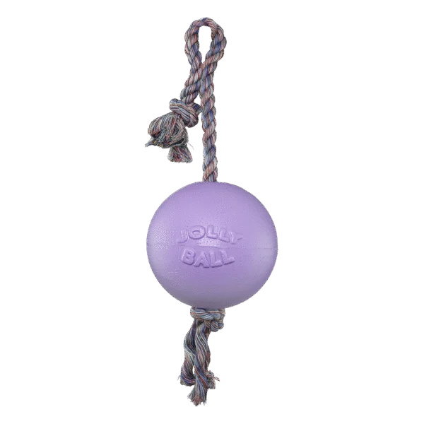 Minge pentru câini cu coardă, plutitoare, mov deschis S (10 cm) – Jolly Pets Romp-n-Roll