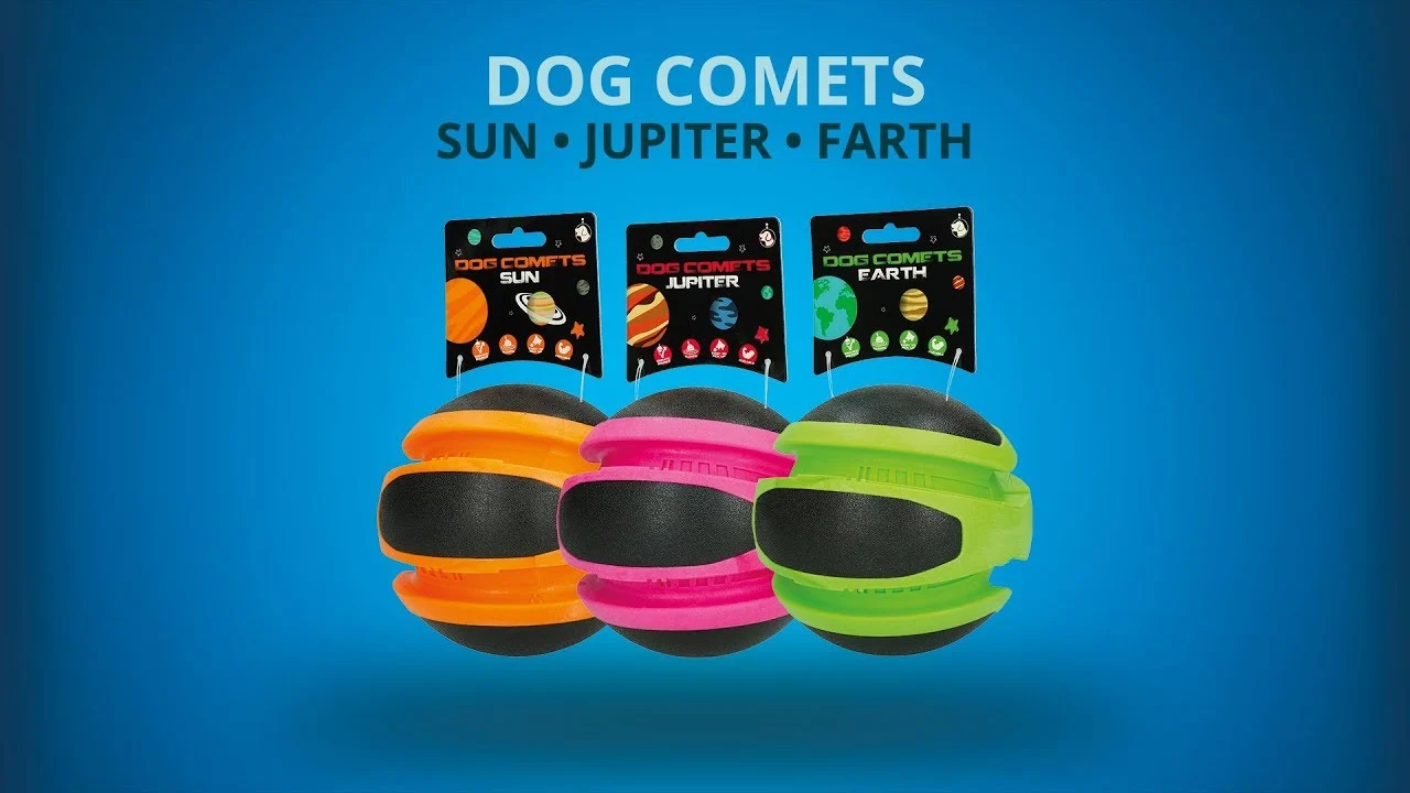 Minge săltăreață pentru câini, verde, Ø 14 cm – Dog Comets Planets - imagine 4