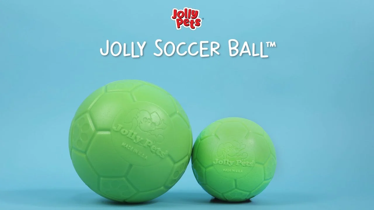 Minge de aport pentru câini, albastru deschis, 20 cm – Jolly Pets Jolly Soccer Ball - imagine 5