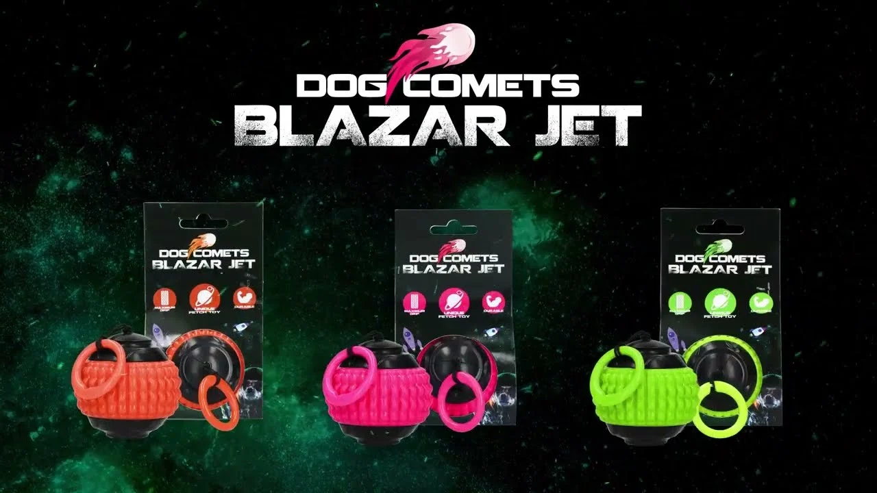 Minge pentru câini cu șnur retractabil, verde – Dog Comets Blazar Jet - imagine 4