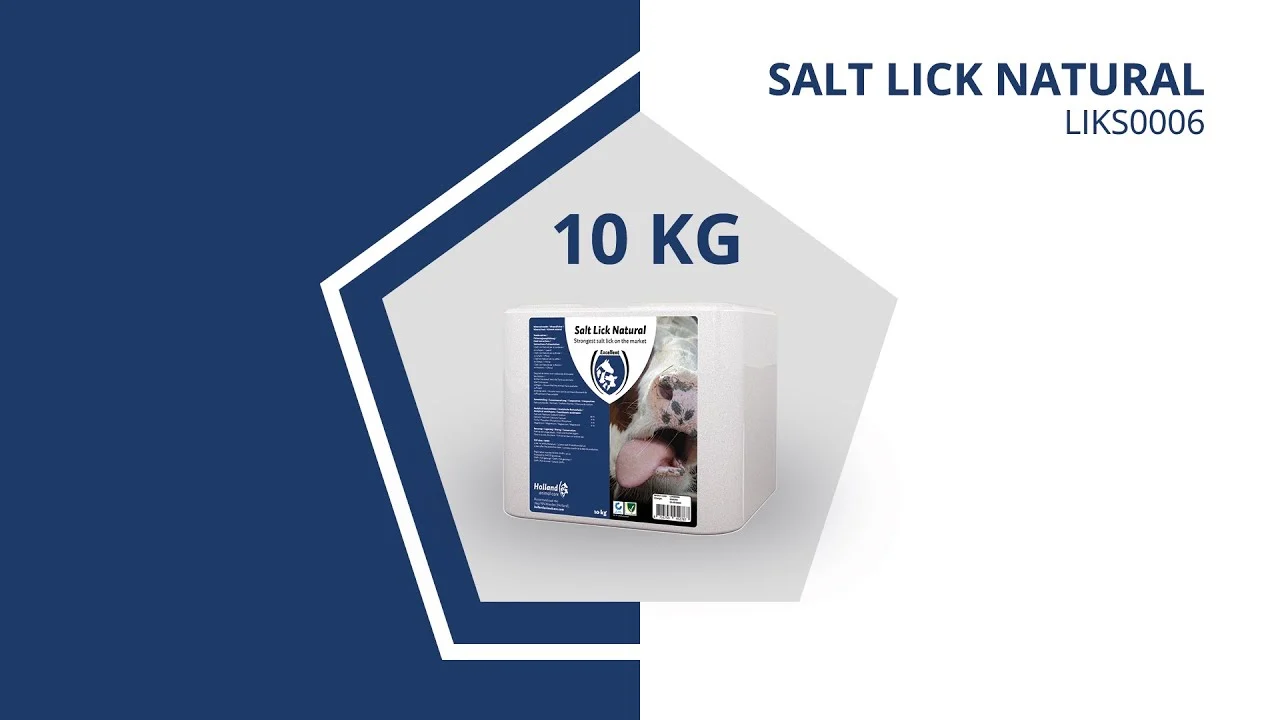 Piatră de lins din sare gemă pentru cai, 10 kg – Excellent Liksteen Naturel - imagine 2